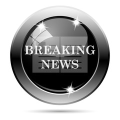 Metallic black glossy icon