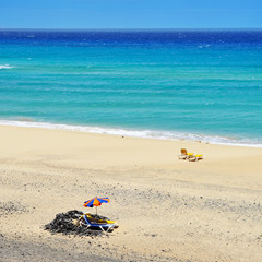 Fototapeta na wymiar Butihondo Beach in Fuerteventura, Canary Islands, Spain
