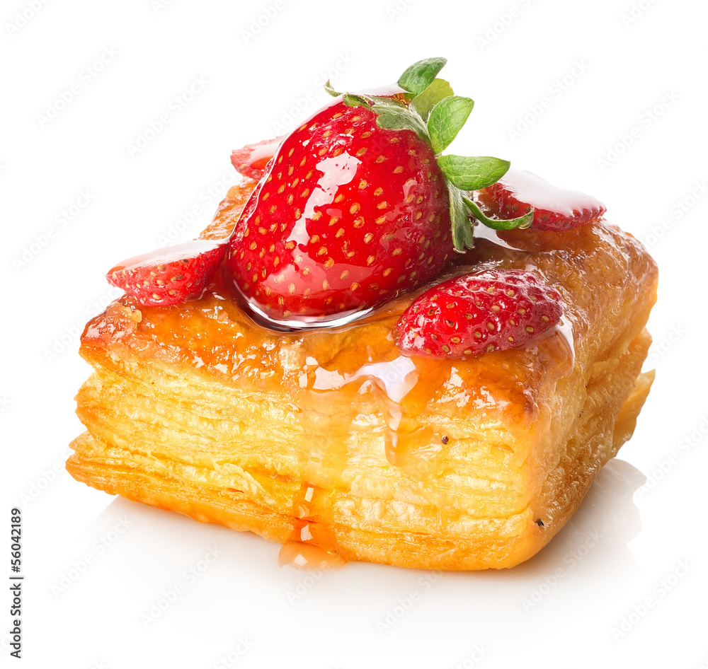 Wall mural Cake of puff pastry