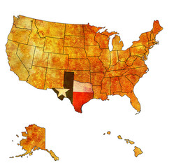 texas on map of usa
