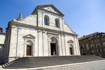 Fototapeta na wymiar Cathedral of Saint John the Baptist in Turin
