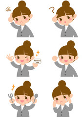 スーツの女の子