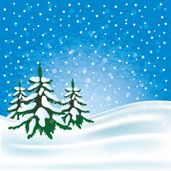 Obraz premium Winter background.