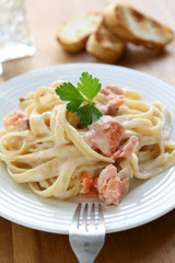 Salmon Fettucine