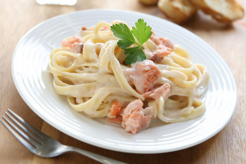 Salmon Fettucine