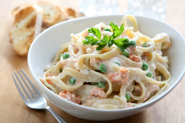 Salmon Fettucine