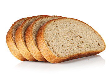 Slices of bread.