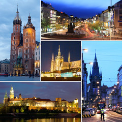 Fototapeta Cities of Europe - Prague and Krakow obraz