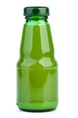Glass bottle with lime juice