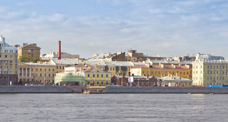 Smolnaja embankment. Russia, Saint-Petersburg