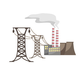 Power supply of the industrial city 2 (Vector)