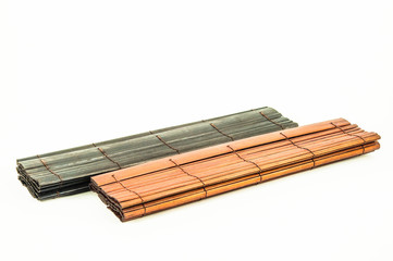 a makisu bamboo-mat on a white background