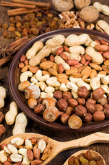 nuts assorty close-up