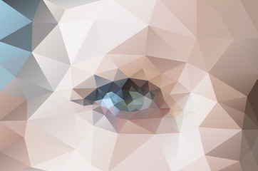 abstract background of polygon female face. Vector, EPS 10