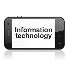 Information concept: Information Technology on smartphone