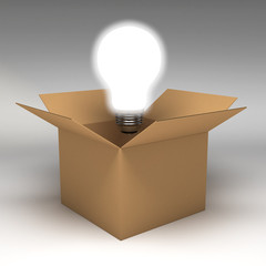 Cardboard boxes 3d illustration © tigger11th