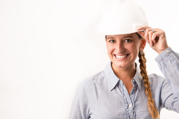 Beautiful architect girl