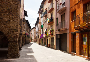 Obraz premium picturesque view of old Catalan town