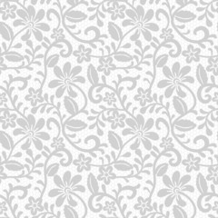 Fototapeta na wymiar Seamless floral lace pattern