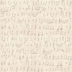 handwritten musical notes