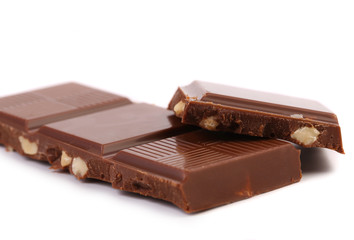 Four pieces of chocolate