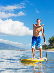 Man on Stand Up Paddle Board
