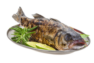 Roasted seabass