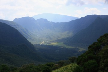 Fototapeta na wymiar au centre de la Réunion