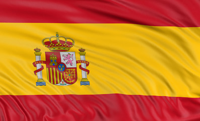 3D Spanish flag