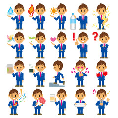 ビジネスマン　イラスト　電力