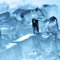 Plexiglas foto achterwand ijsblokjes close-up © Denis Tabler