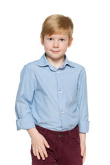 Fashion red-haired boy