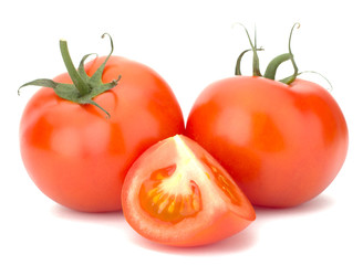 Ripe Tomato isolated on white background