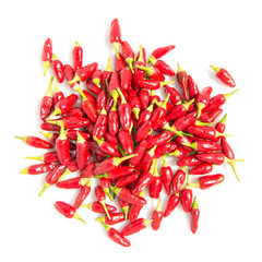 Red chilli over isolated background