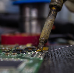 Fototapeta premium soldering