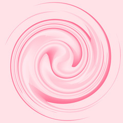 Milk yogurt cream curl