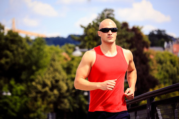 Fototapeta premium jogging in the city