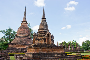 Fototapeta premium Sukhothai historical park, the old town of Thailand