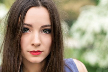 Fototapeta premium Portrait of young brunette