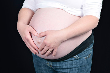 Pregnant woman at 8 months