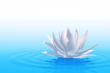 Obraz na płótnie Canvas Floating waterlily