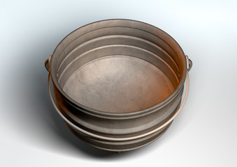 South African Potjie Pot Inside Empty