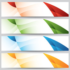 Fototapeta premium vector colorful website banners