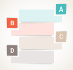 Obraz premium Set of banners with squares