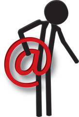 man; boy; boys; male; black; red; white; isolated; art; educatio