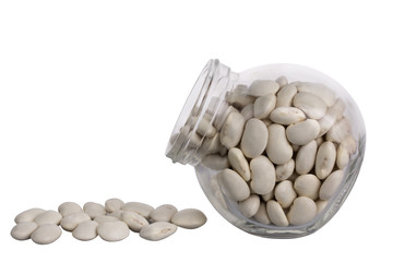 legume, bean and jar