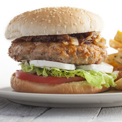 Homemade burger