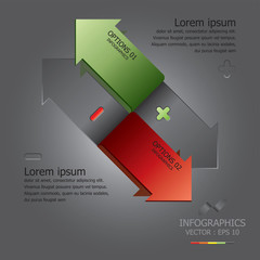 Modern Arrow Infographic Design Template