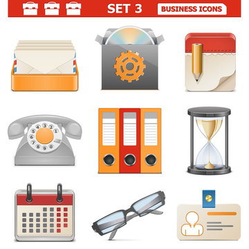 Vector Business Icons Set 3