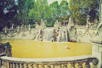 Fontana dei mesi Turin retro look